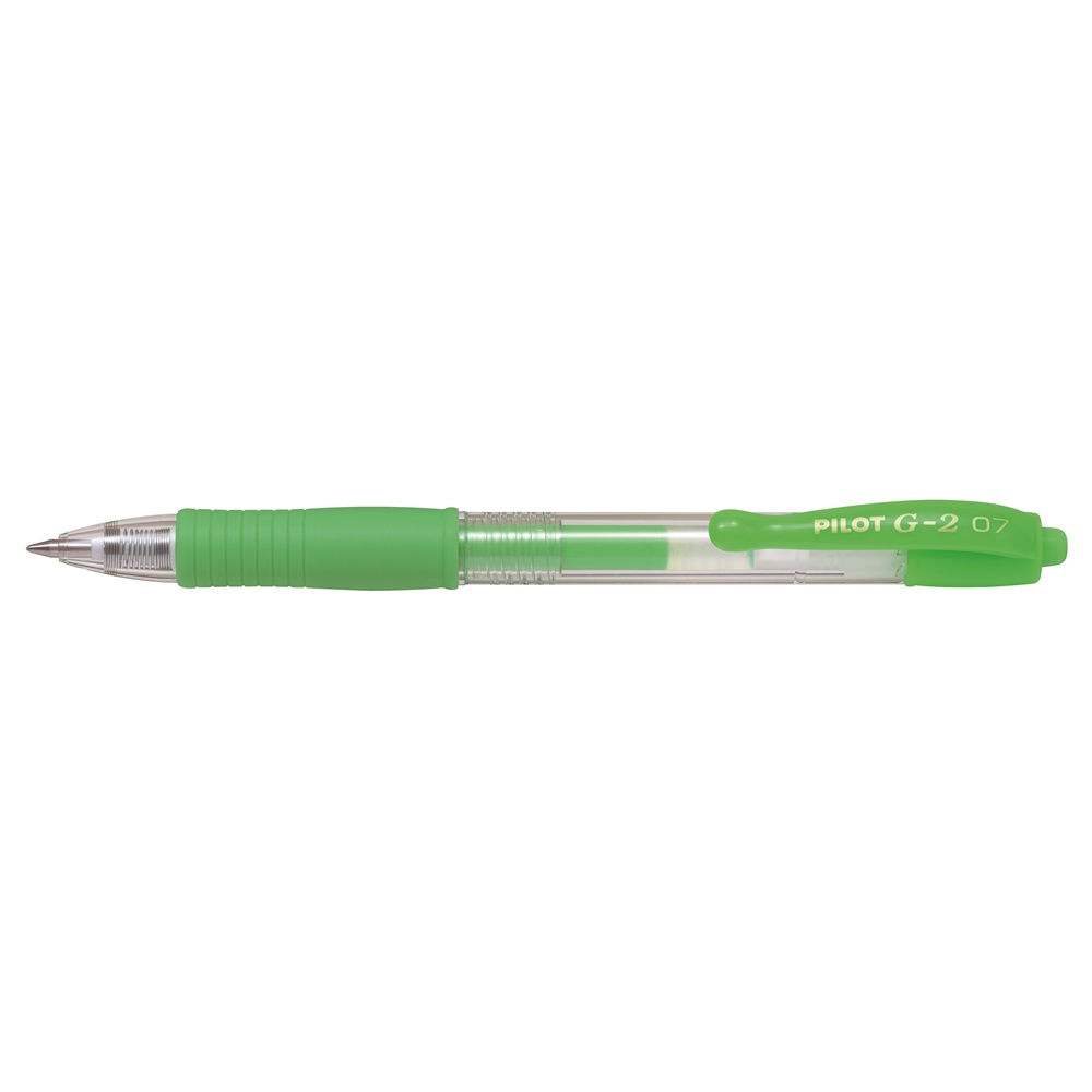 Roller gélový 0,7mm PILOT G-2 neónovo zelený