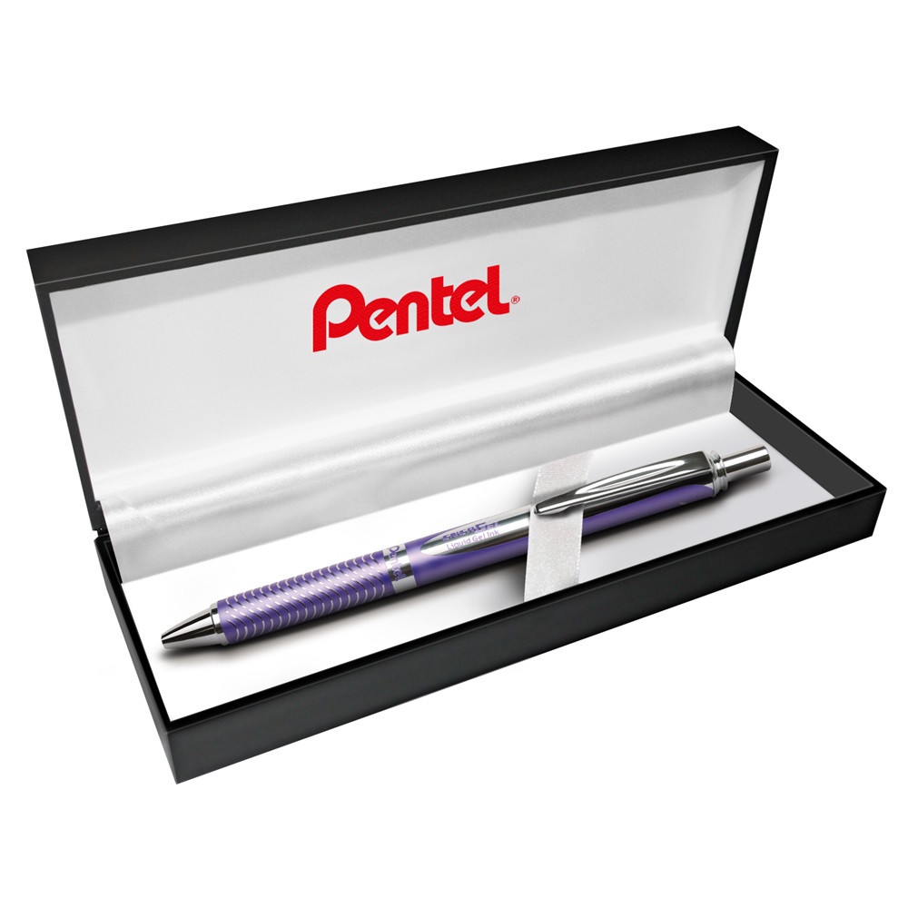 Roller gélový fialový Pentel Energel BL407V-A náplň modrá
