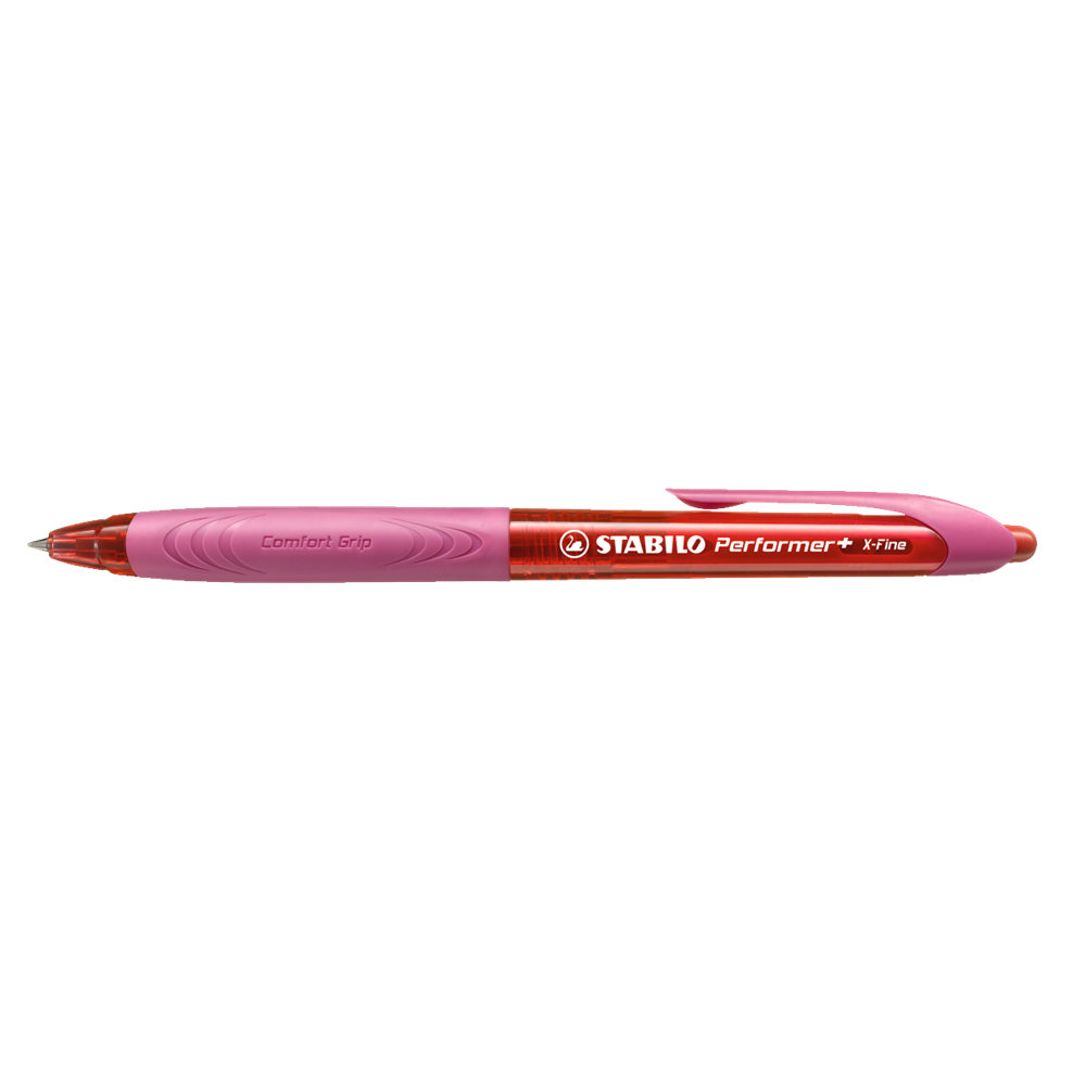 Guľôčkové pero 0,38mm STABILO Performer + 328XF červené