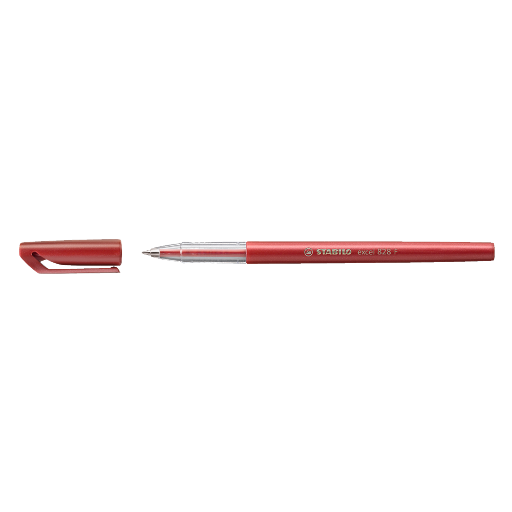 Guľôčkové pero 0,38mm STABILO Excel 828 F červené
