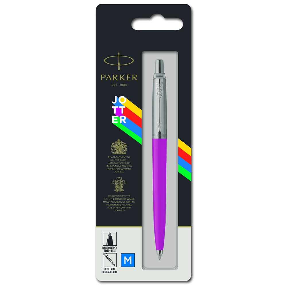 Guľôčkové pero purpurové Parker Royal Jotter náplň modrá