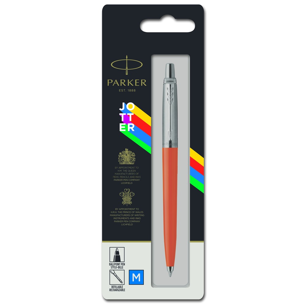 Guľôčkové pero oranžové Parker Royal Jotter náplň modrá