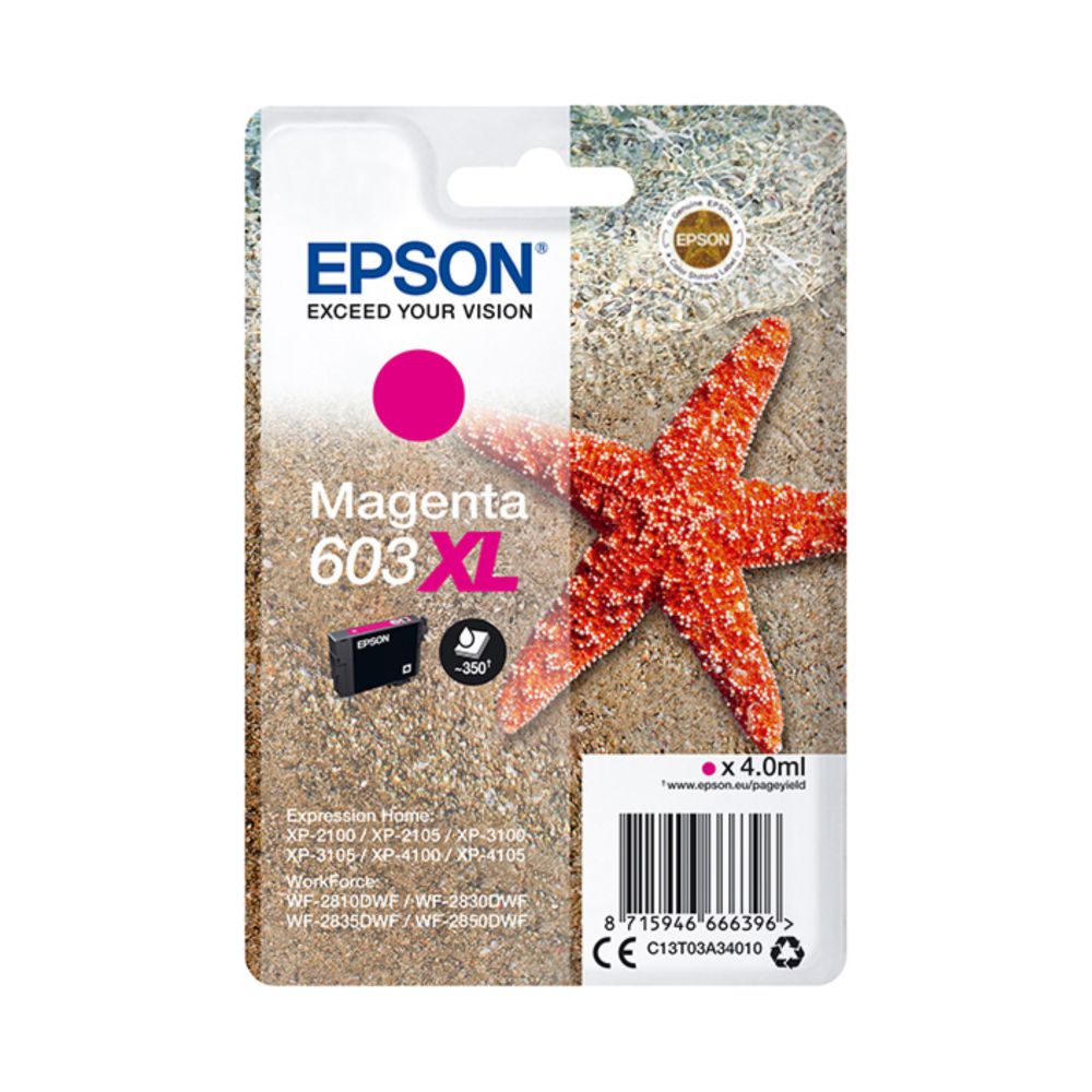 Epson 603XL (C13T03A34010) Magenta ORIGINAL