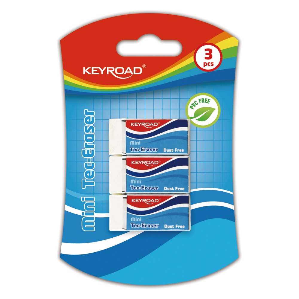 Guma Keyroad TecEraser Mini biela 3ks v balení