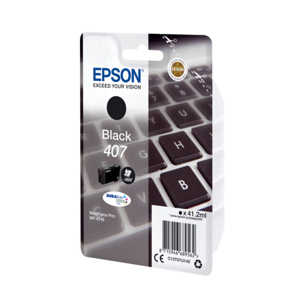 Epson 407XL (C13T07U140) Black ORIGINAL