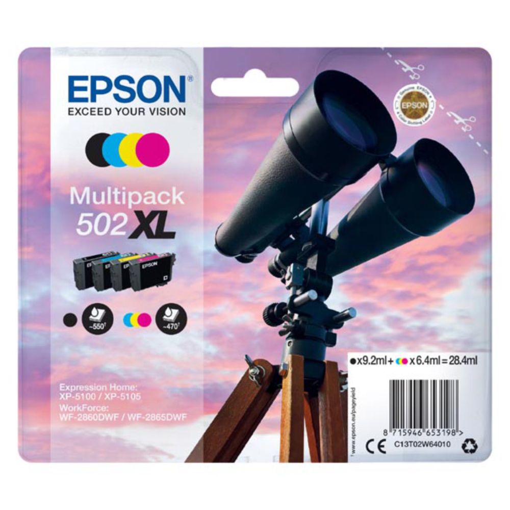 Epson 502XL (C13T02W64010) CMYK PACK ORIGINAL