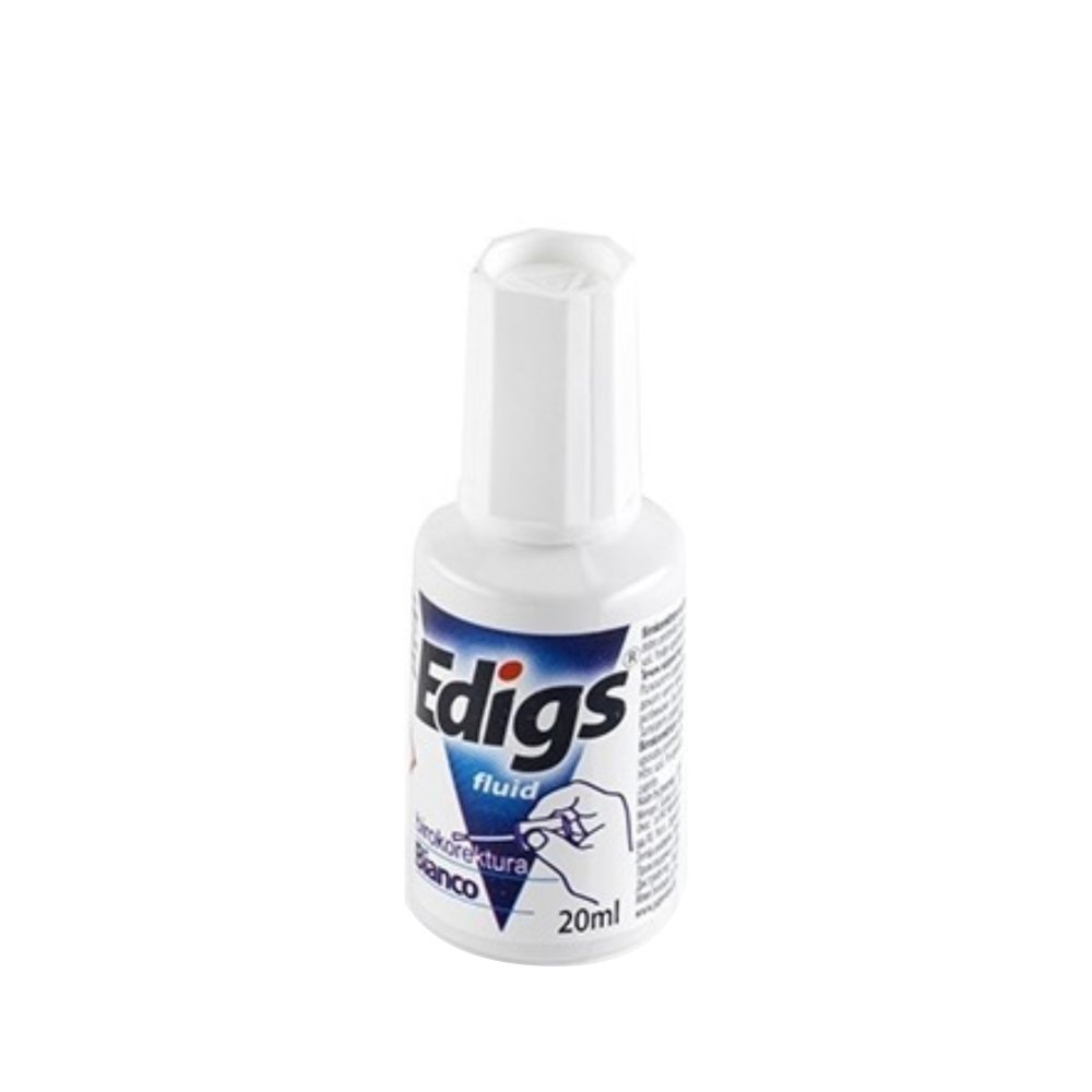 Korekčný lak 20ml EDIGS Bianco so štetcom
