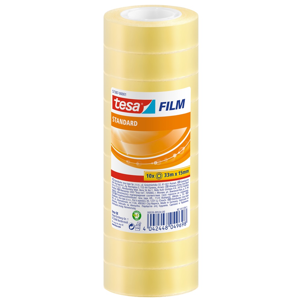 Lepiaca páska 15mm x 33m Tesa transparentná 10ks v balení