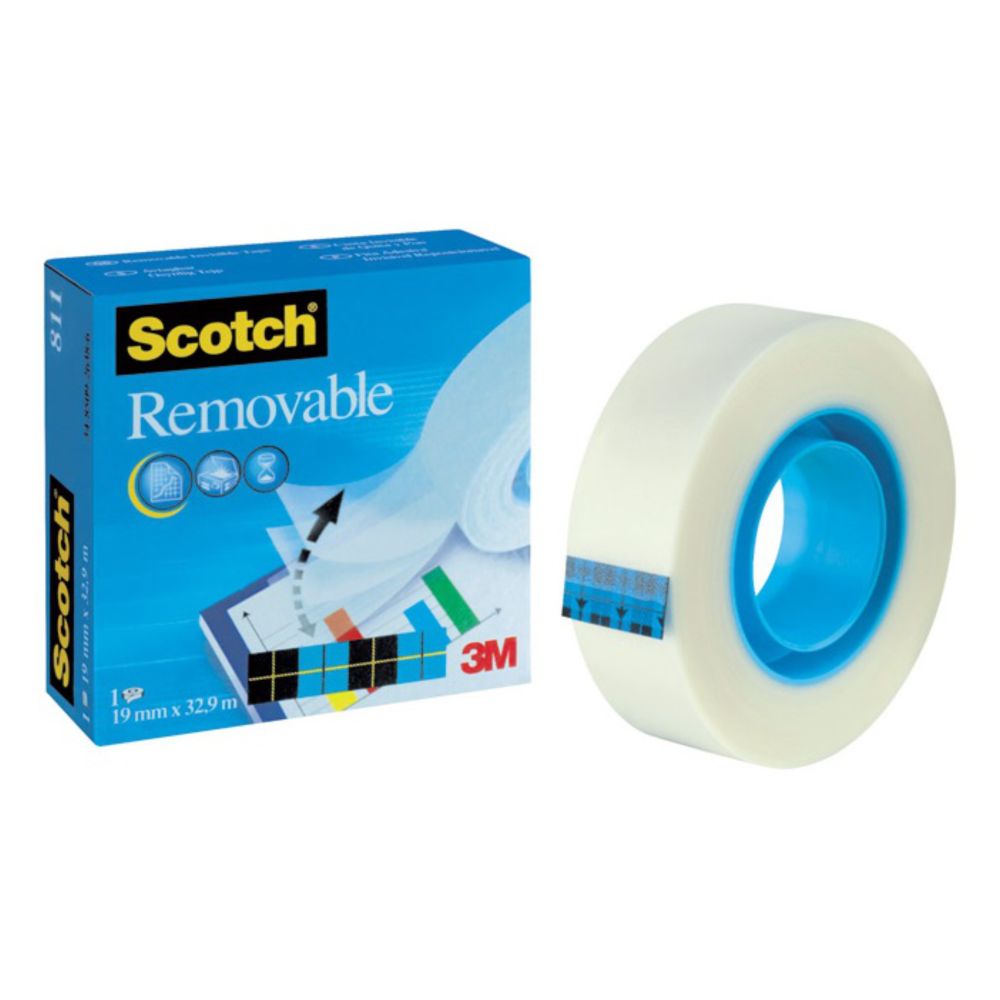 Lepiaca páska 19mm x 33m 3M Scotch odnímateľná