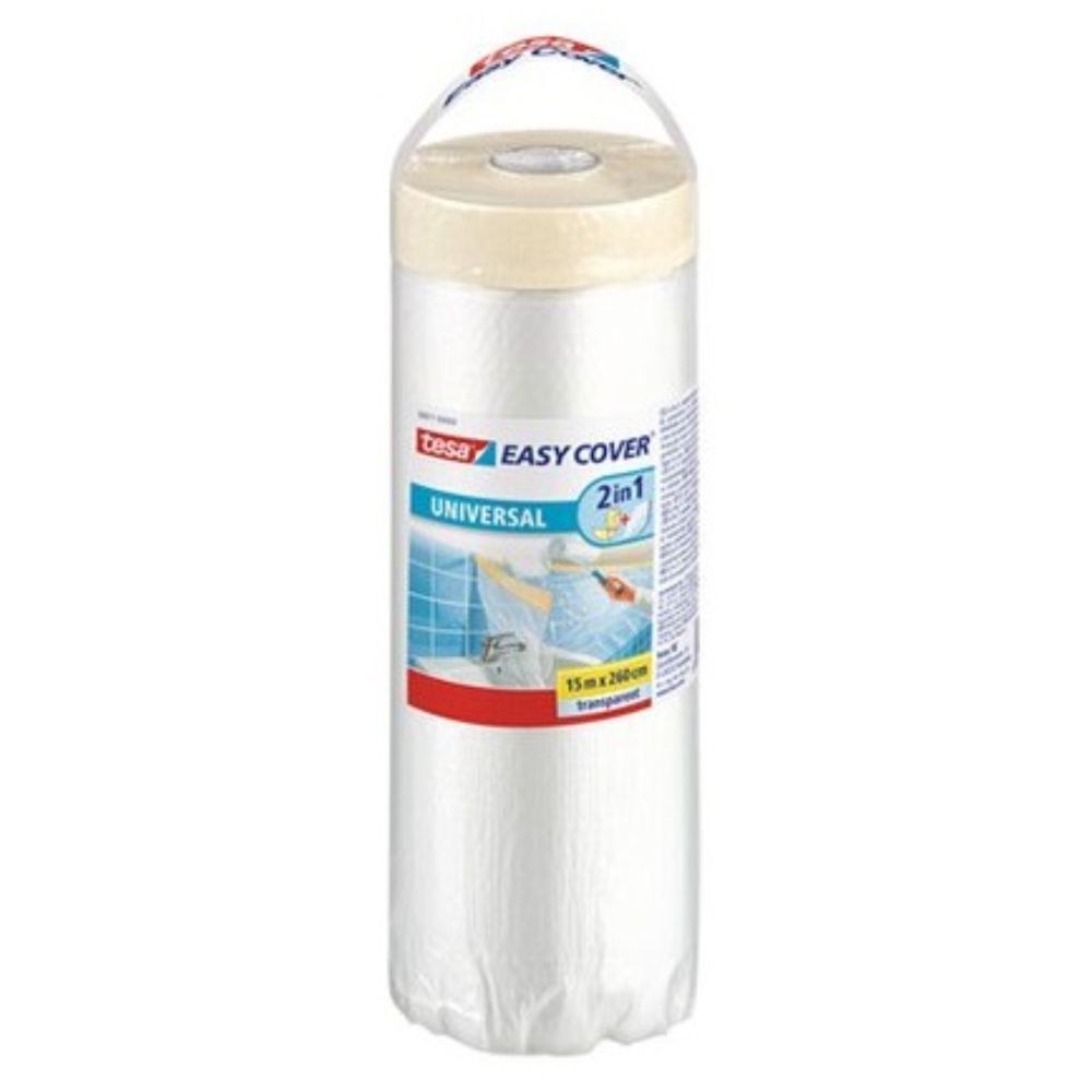 Maskovacia fólia s páskou 2,6m x 125m Tesa Easy Cover Universal