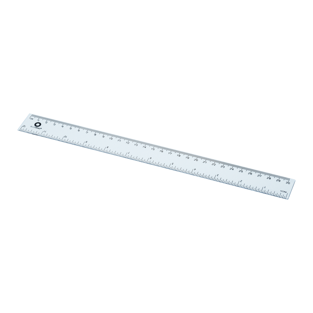 Pravítko 30cm Bluering® transparentné
