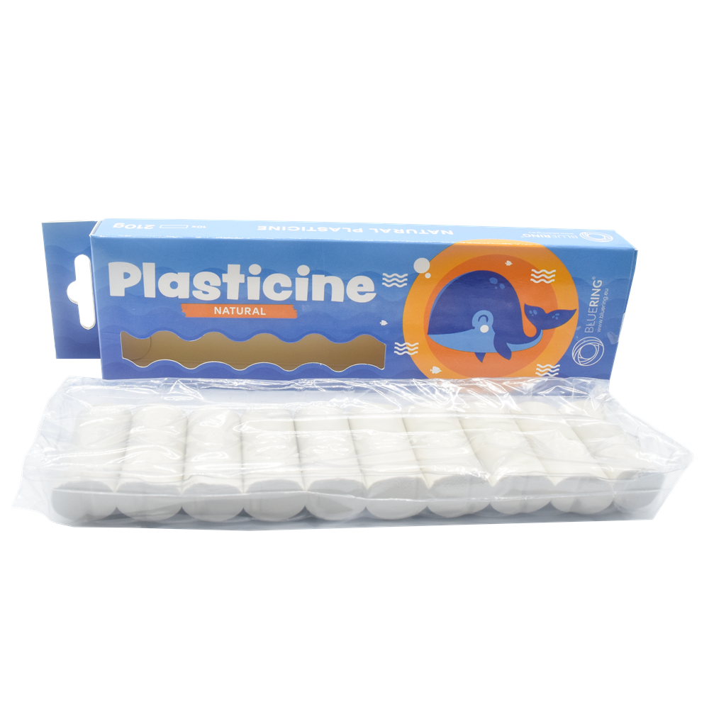 Plastelína 210g Bluering® prírodná