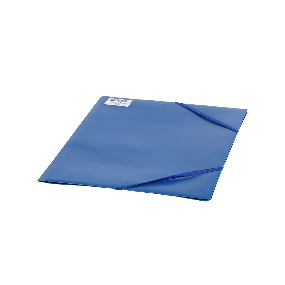 Plastový obal s chlopňami a gumičkou A4 Bluering® modrý