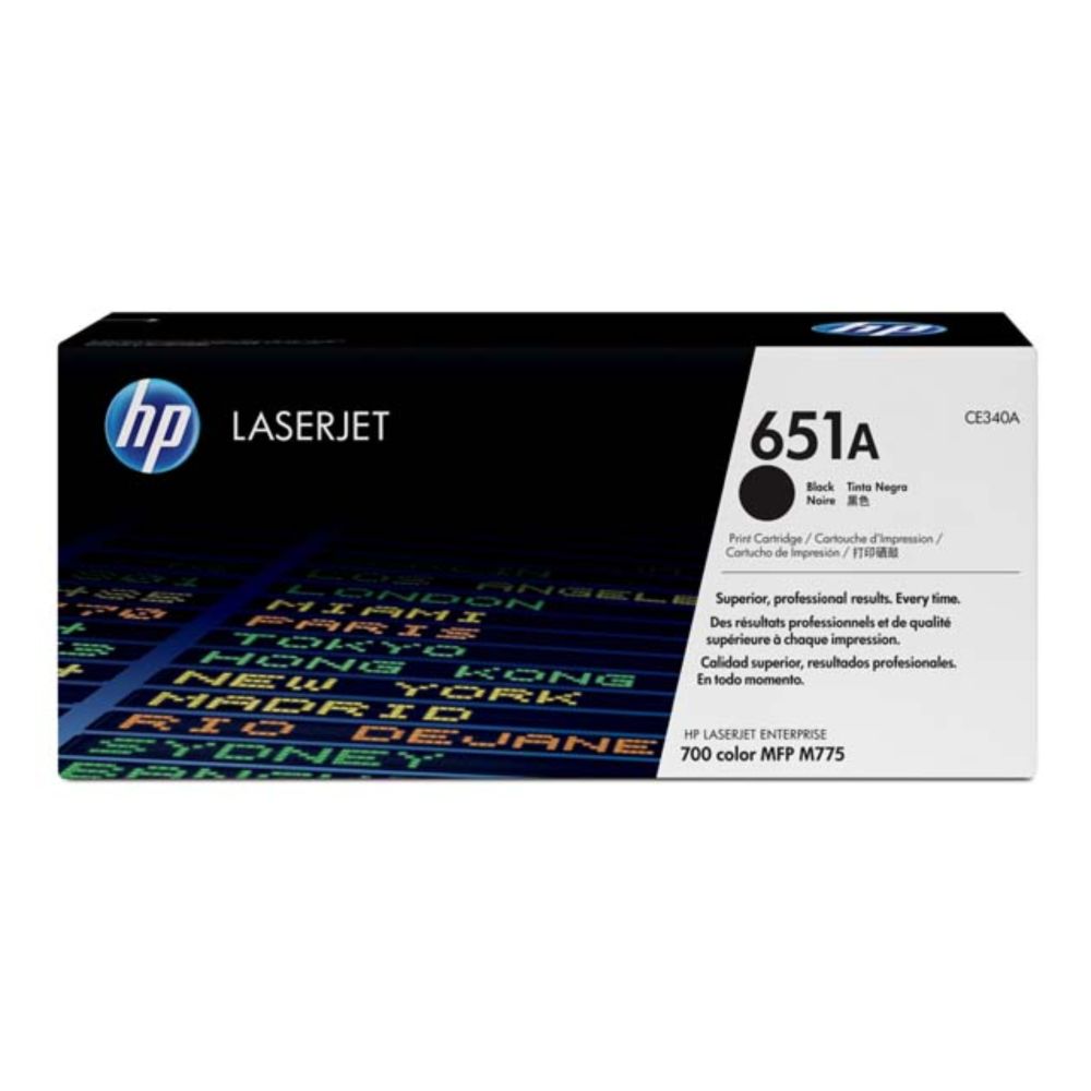 HP CE340A (651A) Black ORIGINAL toner