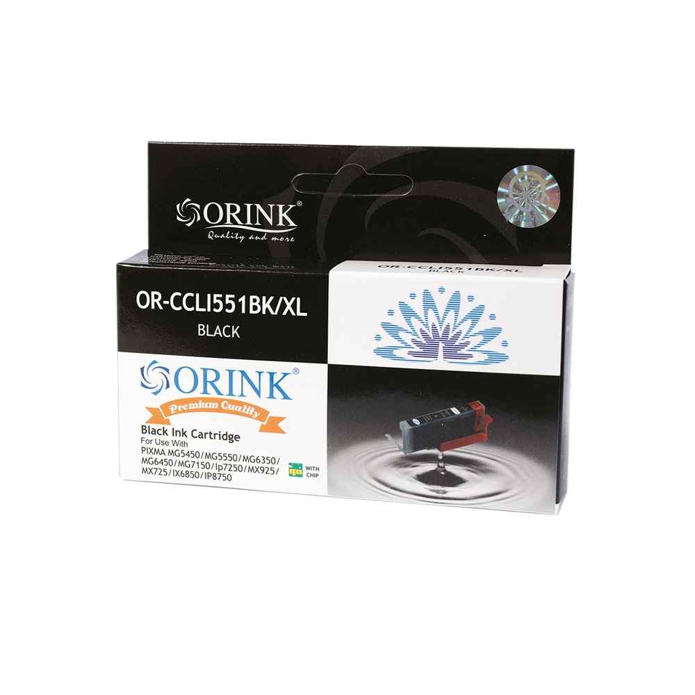 Canon CLI551XL (CLI-551XL) Black ORINK PREMIUM
