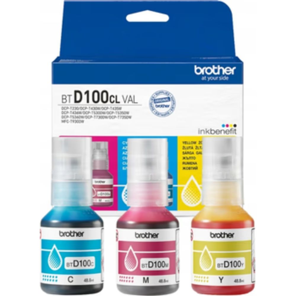 Brother BTD100CLVAL (BT-D100CLVAL) CMY PACK ORIGINAL