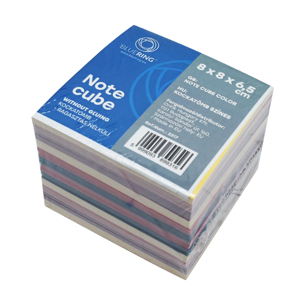 Bloček nelepený 80x80x65mm Bluering® farebný