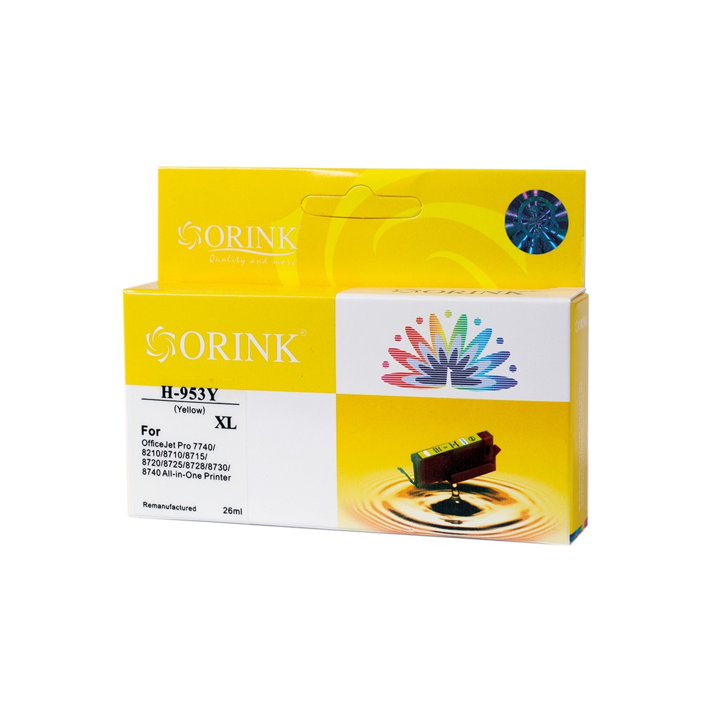 HP 953XL (F6U18AE) Yellow ORINK PREMIUM
