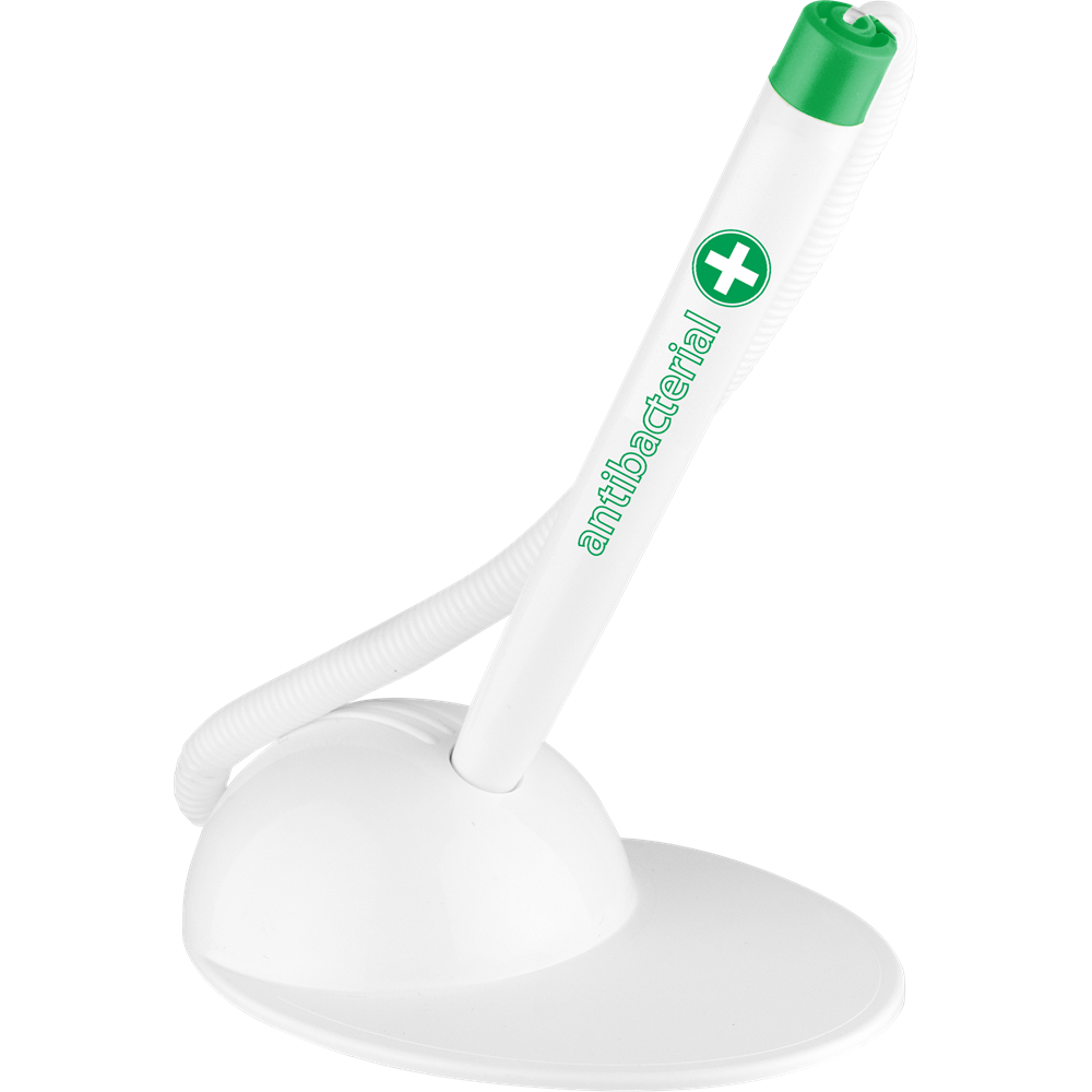 Klientské pero antibakteriálne ICO T-PEN, náplň modrá