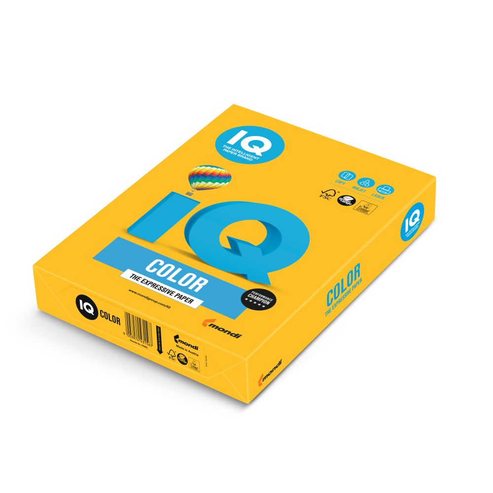 Farebný kopírovací papier A4 160g 250ks, IQ Sun Yellow