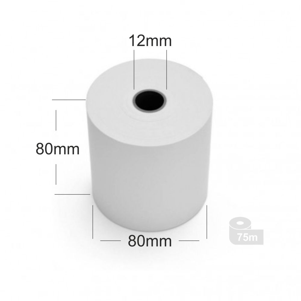 Papierový kotúčik termo 80/80/12mm/75m, Bluering®