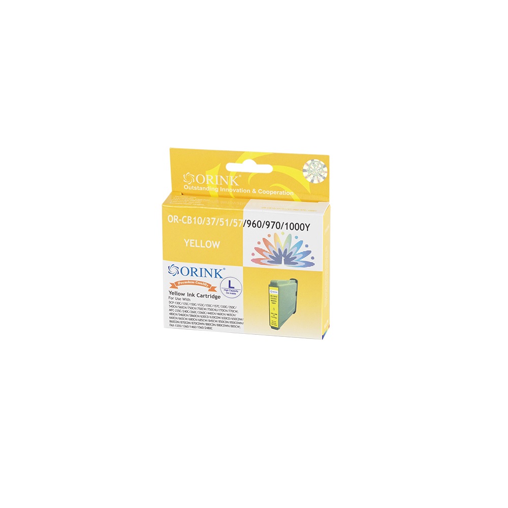 Brother CB37/LC960/LC970/LC1000 Yellow ORINK PREMIUM