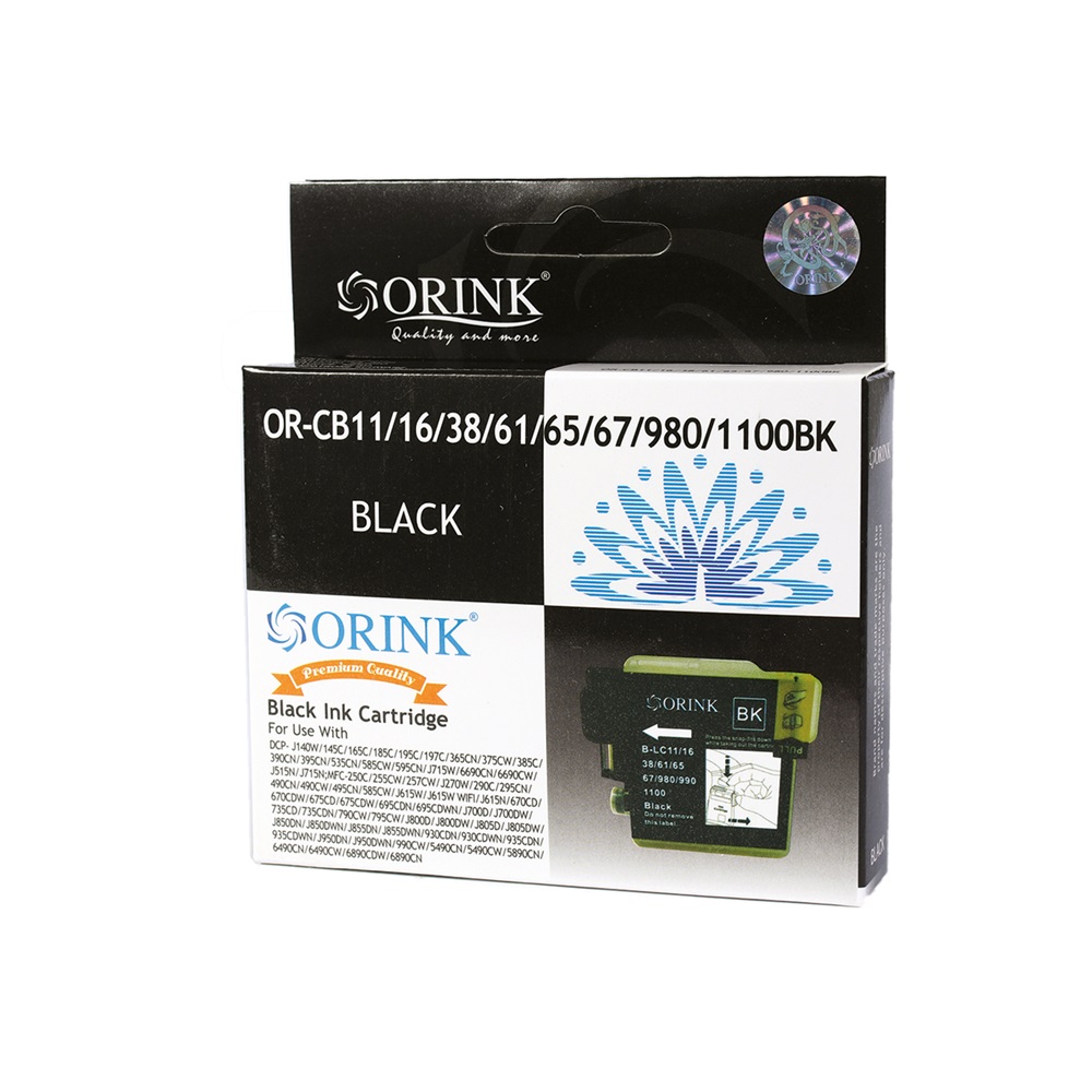 Brother CB11/LC975/LC980/LC985/LC1100XL Black ORINK PREMIUM