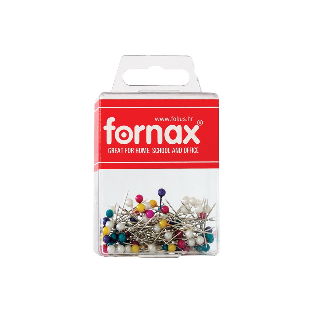 Špendlíky s farebnou hlavičkou 28mm/50g, Fornax BC-489