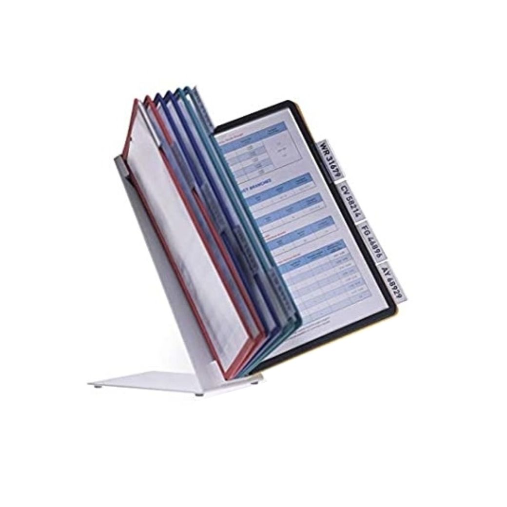 Stolný držiak s 10 panelmi mix farieb, DURABLE VARIO® TABLE 10