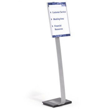 Stojan na podlahu A3 Durable INFO SIGN strieborný