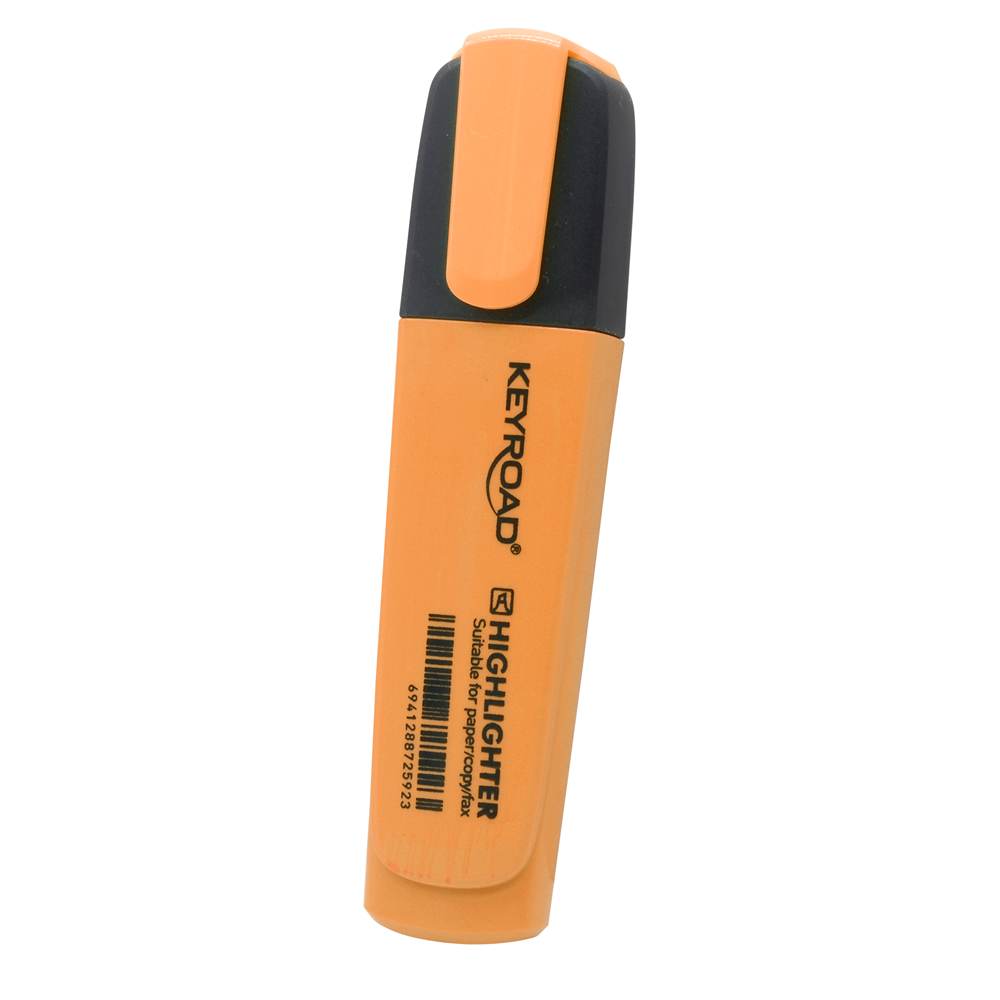 Zvýrazňovač plochý so zrezaným hrotom, KEYROAD FLUO neónovo-oranžový