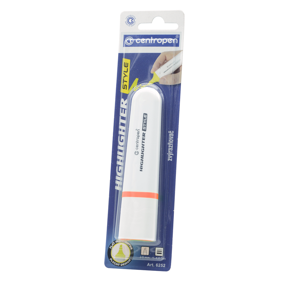 Zvýrazňovač 1-4,6mm Centropen 6252 neónovo-oranžový