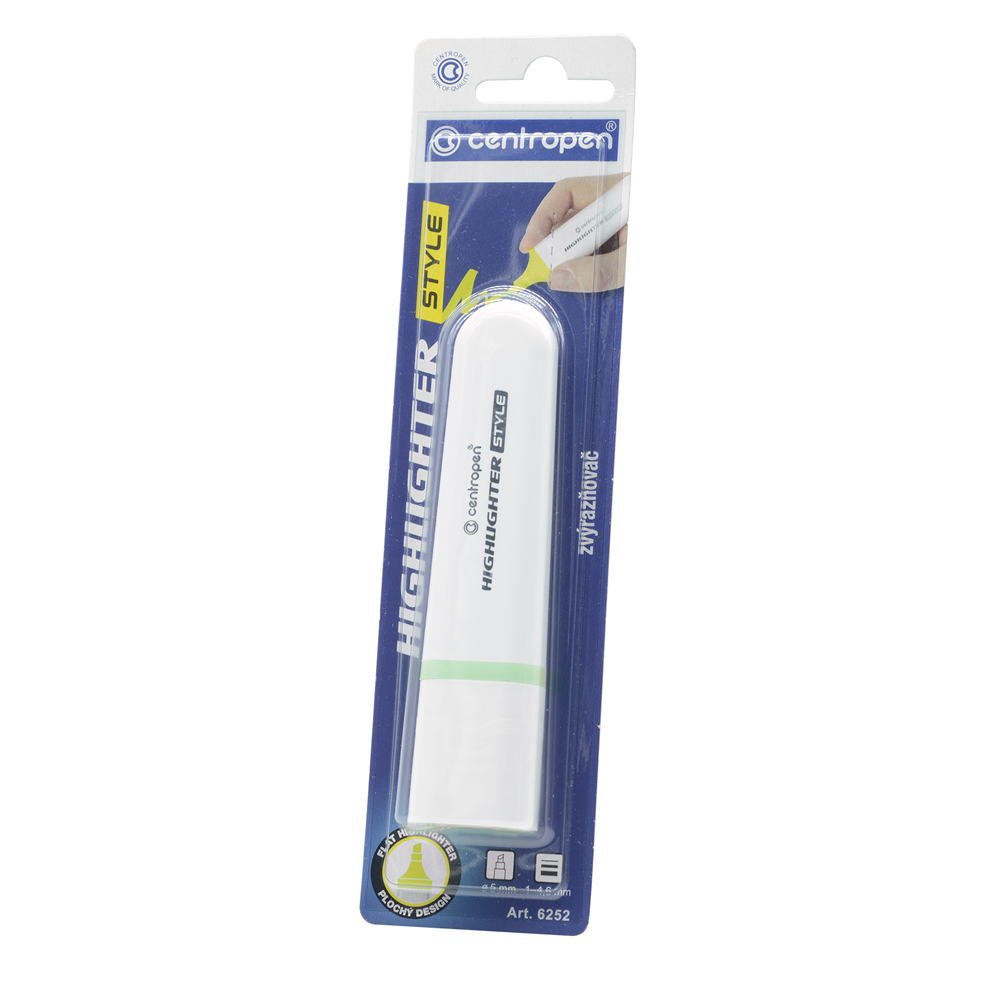 Zvýrazňovač 1-4,6mm Centropen 6252 pastelovo-zelený