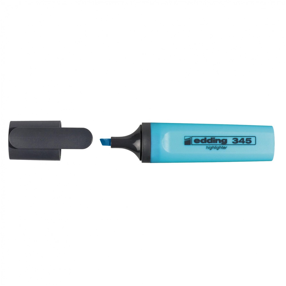 Zvýrazňovač 2-5mm, EDDING 345 modrý