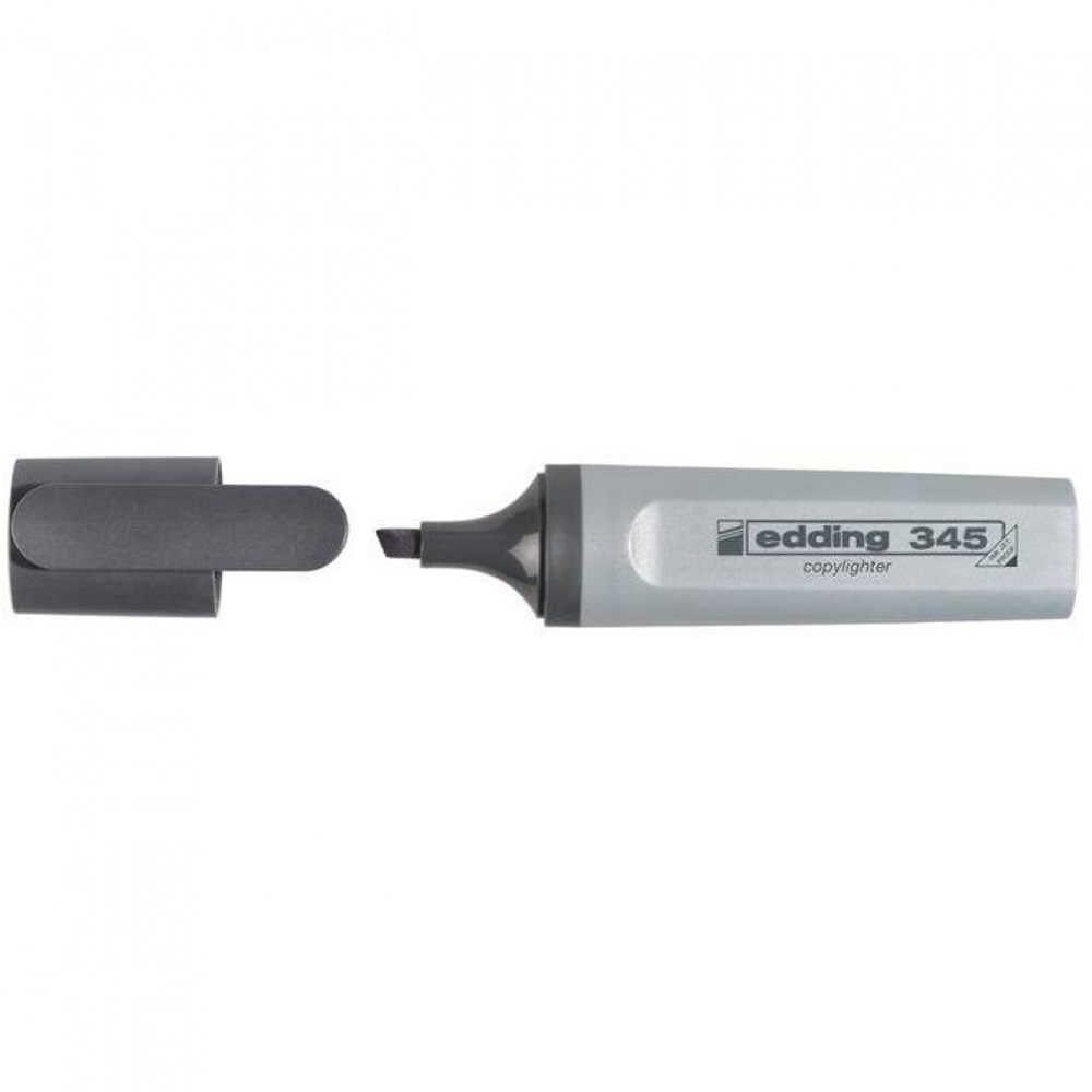Zvýrazňovač 2-5mm, EDDING 345 sivý