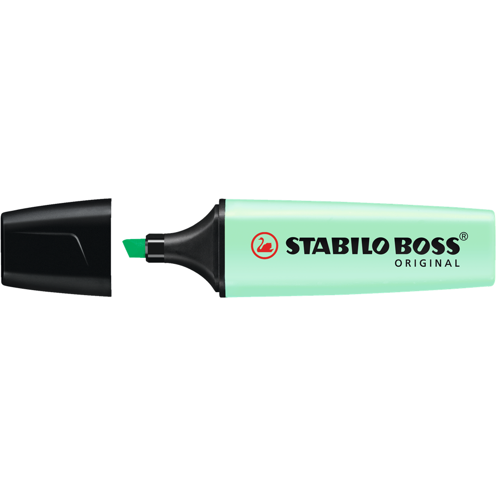 Zvýrazňovač 2-5mm, STABILO BOSS Pastel pastelovo-mätový