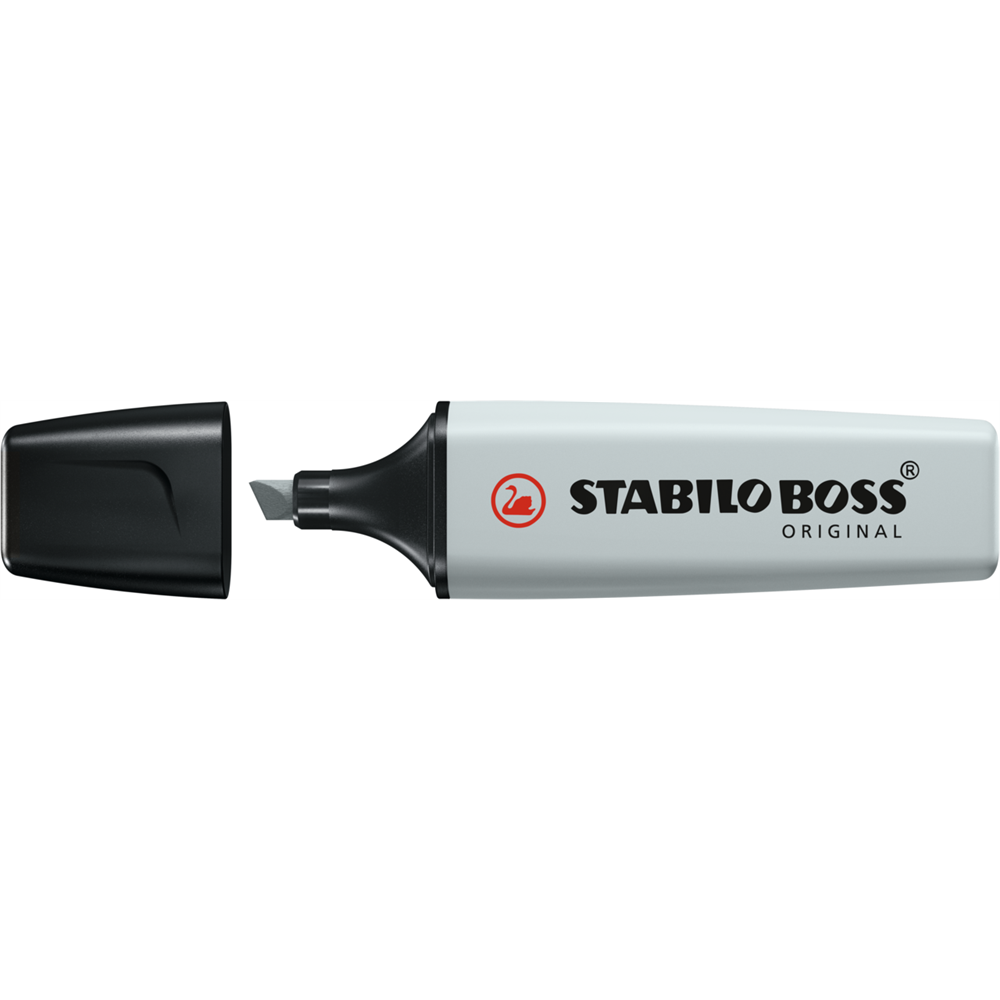 Zvýrazňovač 2-5mm, STABILO BOSS Pastel pastelovo-sivý
