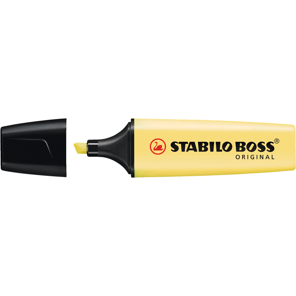 Zvýrazňovač 2-5mm, STABILO BOSS Pastel pastelovo-vanilkový