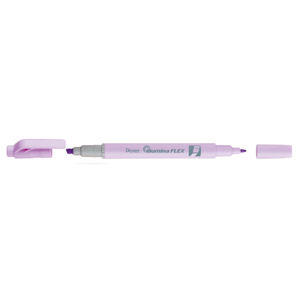 Zvýrazňovač obojstranný 1-3,5mm, PENTEL ILLUMINA FLEX pastelovo fialový