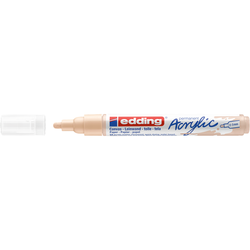 Akrylový popisovač 2-3mm EDDING 5100 béžový