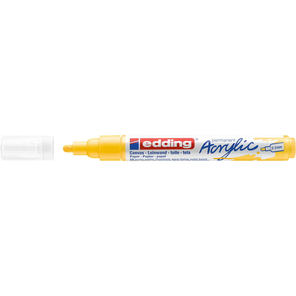Akrylový popisovač 2-3mm EDDING 5100 citrónovo žltý