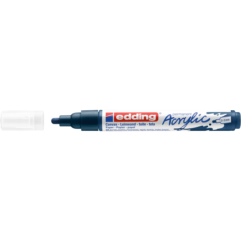 Akrylový popisovač 2-3mm EDDING 5100 tmavomodrý