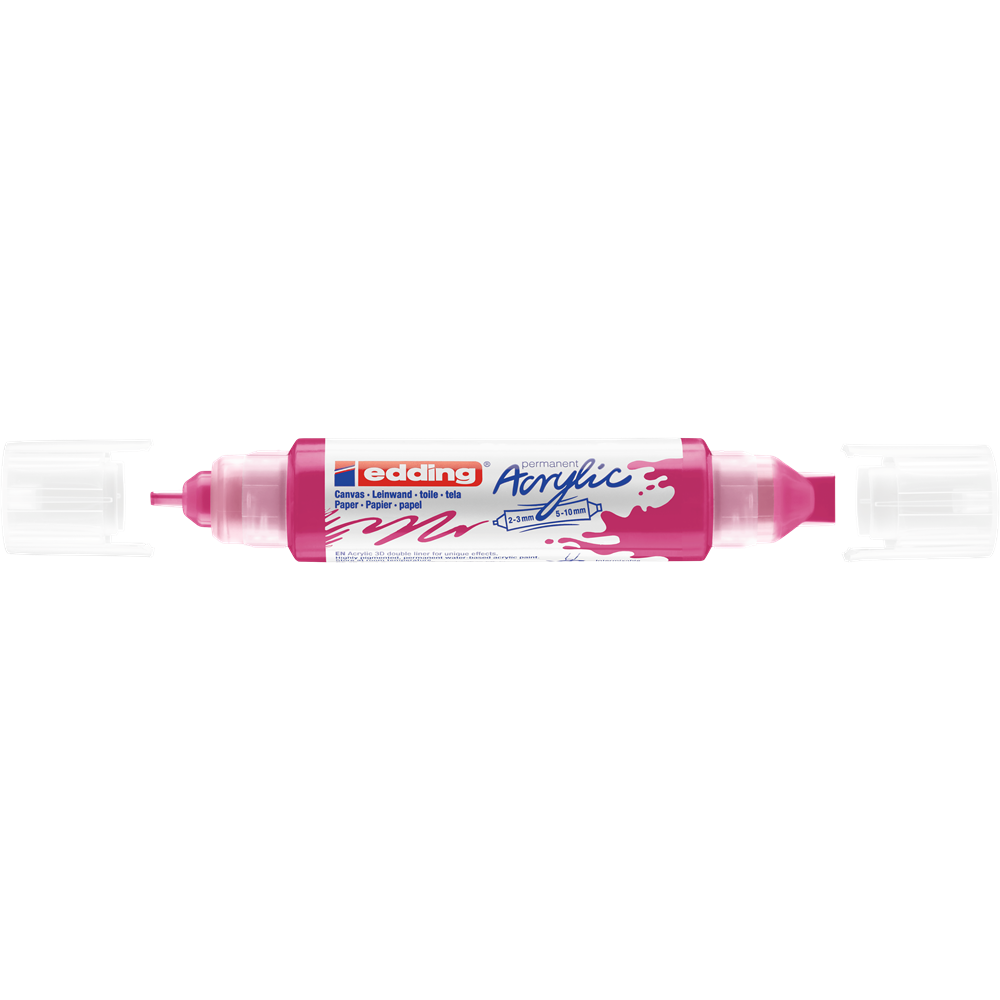 Akrylový popisovač obojstranný 2-3mm a 5-10mm EDDING 5400 purpurový