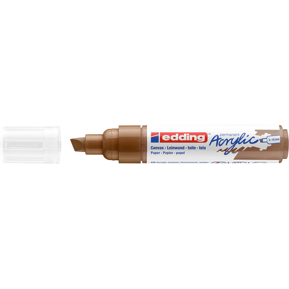 Akrylový popisovač 5-10mm EDDING 5000 pastelovo hnedý