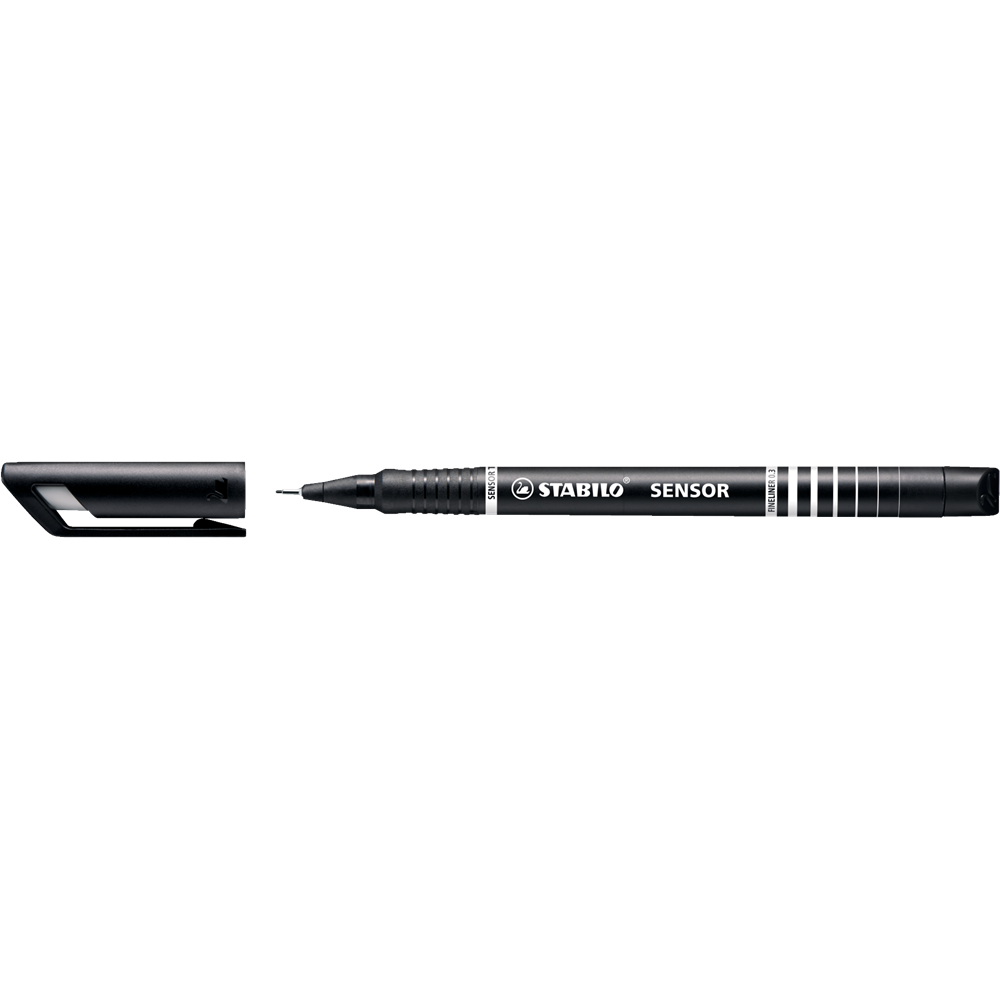 Liner 0,3mm, Stabilo Sensor čierny