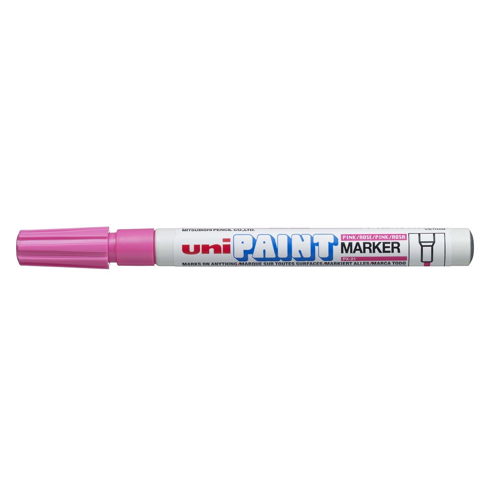 Lakový popisovač UNI PX-21 ružový