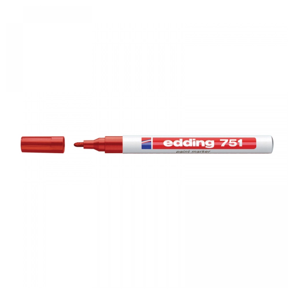 Lakový popisovač EDDING 751 červený