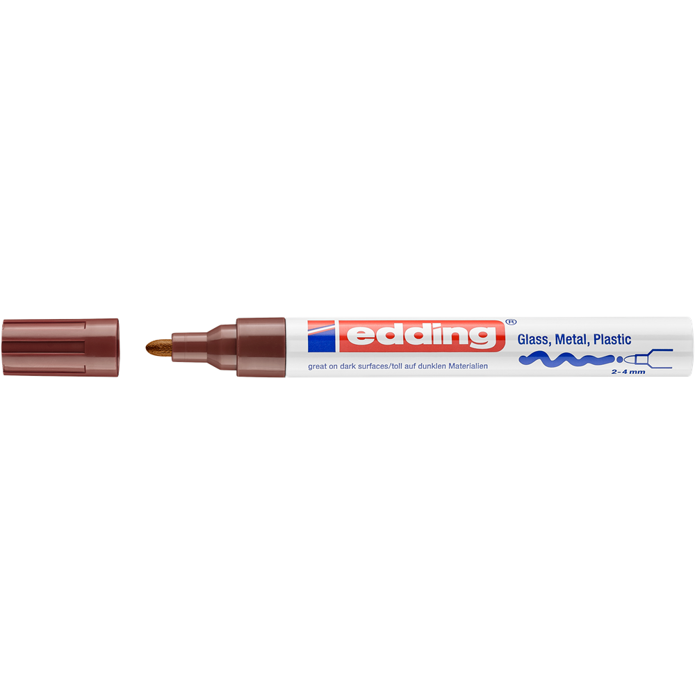 Lakový popisovač EDDING 750 hnedý