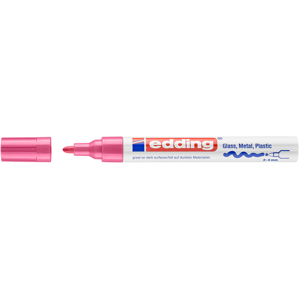 Lakový popisovač EDDING 750 ružový
