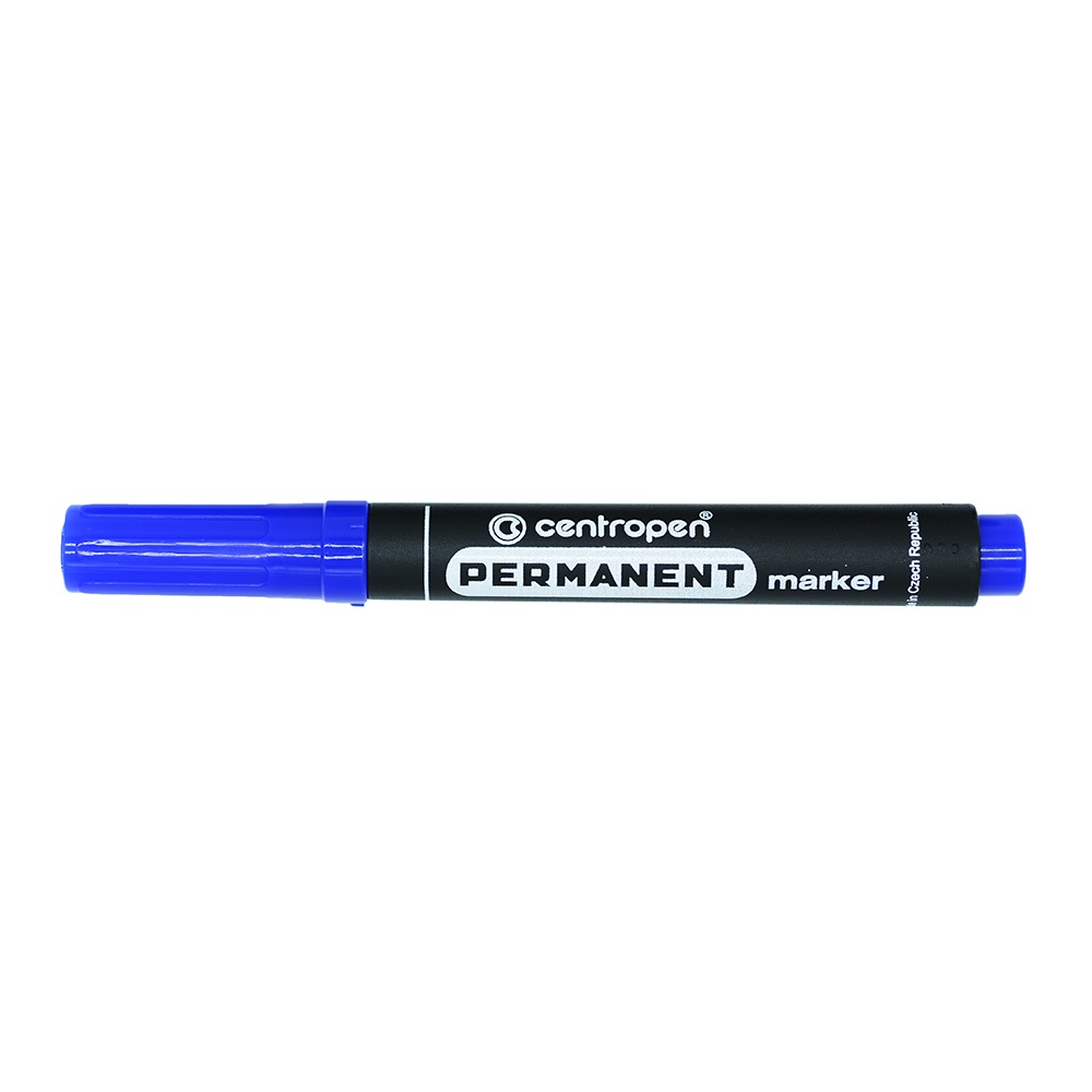 Permanentný popisovač s okrúhlym hrotom, Centropen 8566 modrý